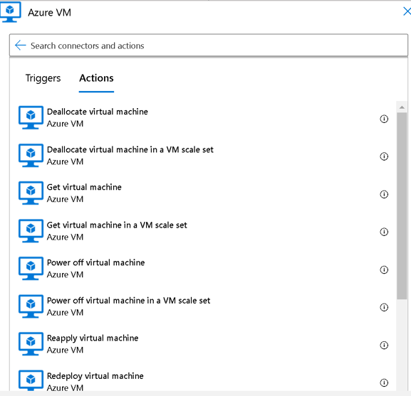 Logic App Azure VM Steps